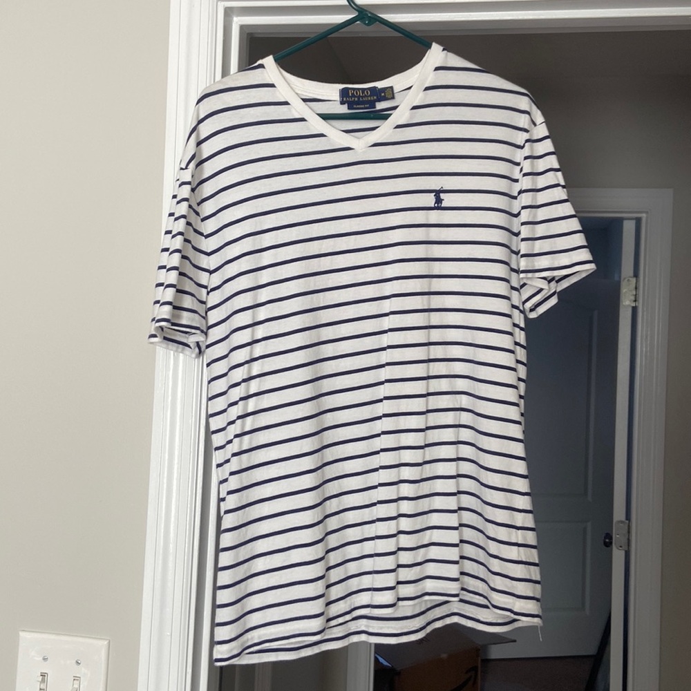 Mens Polo T shirt V neck